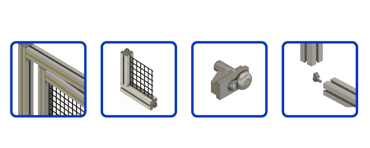 aluminum profile T-Slot Extrusion Parts & Components